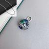 Novo Retro Oco Esmalte Cor Artesanato Flor Bola Pingente Personalizado Cinco Abençoada Flor Clavícula Cadeia Pingente Colar Pingente