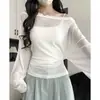 Blusa Holgada Rosa con Cordones para Mujer, Nuevo Estilo de Verano, Corte Amplio, Diseño Delgado, Ligeramente Transparente, Ropa Exterior Protectora del Sol