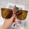 Nuevas Gafas de Sol Cuadradas Grandes de Moda para Rostros en Forma de Diamante, Estilo Genial para Hombres y Mujeres, Gafas de Sol con Protección UV para Fotos