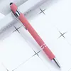 Bolígrafo de Metal Press Bolígrafo de Aluminio Bolígrafo Meiji Bolígrafo Táctil Capacitivo Bolígrafo para Pantalla Táctil de Escritura Bolígrafo de Regalo con Impresión de LOGOTIPO