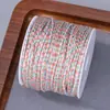 Fio de Algodão Boting Dourado de Quatro Fios com Três Flores para DIY Estrela Lua Bodhi Cordão de Algodão Trançado Fio Especial para Artesanato, Não Elástico e Resistente ao Desgaste