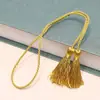 Fábrica Pronta Feita Dupla Face Poliéster Longa Franja Franja 54cm Multicor Pendurado Presente Corda de Seda de Gelo Franja Pendurada