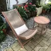 Conjunto de Cadeiras de Lounge Externas Cadeira de Rattan com Guarda-Sol Cadeira de Pátio Cadeira de Celebridade da Internet Varanda de Lazer Dobrável de Rattan Trançado Impermeável com Guarda-Sol
