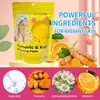 Almofadas de Limpeza de Cúrcuma Estilo Tk Europeu e Americano Transfronteiriças para Cuidados Faciais, Limpeza Profunda, Esfoliação, Clareamento e Rejuvenescimento da Pele com Pads de Algodão com Ácido Kojico