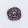 Ventas Directas de Fábrica Flores Tridimensionales de Doble Capa con Bordes Quemados Hechas a Mano DIY Flores de Tela Rosas Flores para Zapatos Accesorios para el Cabello Accesorios para Ropa Bolsos