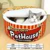 Nido para Gatos, Saco de Dormir Cálido de Invierno para Gatos, Cama para Gatos Desmontable y Lavable, Casa para Gatos Segura, Perrera Cerrada para Mascotas