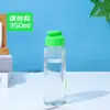 Copo de Água Esportivo Simples de Grande Capacidade com Tampa Press-Flip Selado à Prova de Vazamento Copo de Plástico de Alto Valor Estudante Portátil Transparente