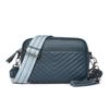 Bolso de Mujer Estilo Coreano Transfronterizo Primera Capa Piel de Vaca Bolso Bandolera de un Solo Hombro para Mujer Nuevo Hilo Bordado Color Sólido Celebridad de Internet Cuero Genuino Bolso Cuadrado Pequeño para Mujer
