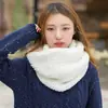 Bufanda gruesa de estilo coreano para mujer, cálida, de moda, versátil, bufanda para estudiante, otoño e invierno, tejida de lana, cuello de pareja