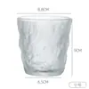 Taza de cristal transparente estilo glaciar, taza de agua de verano, taza de agua de alto valor de color, taza de cerveza, taza de regalo, taza de vino al por mayor