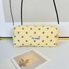 Nueva Bolsa Forro de Flores Plisada a la Moda, Bolsa Dulce y Portátil para Almacenamiento de Productos para el Cuidado de la Piel para Viaje, Bolso Clutch para Lápiz Labial para Niñas