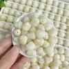 Col Blanca a la Parrilla de Carbón, Piezas de Talla de Raíz de Bodhi de Jade Blanco, Cuentas Sueltas, Accesorios, Pulseras Hechas a Mano para DIY, Accesorios para Cuerdas de Mano, Venta al por Mayor
