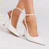 Sandalias de Tacón de Aguja Elegantes con Punta Fina y Espalda Descubierta en PU Mate, Color Sólido, Tira Cruzada Delgada, Tacones Altos Sexy para Mujer, Versátiles para el Trabajo