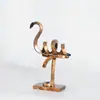 Ornamento de Flamingo de Luxo Leve Nórdico Decoração de Sala de Estar Gabinete de TV Ornamento Criativo de Alto Padrão para Sala Modelo