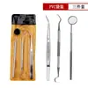 Conjunto de Ferramentas Odontológicas Aço Inoxidável Espelho Remoção de Tártaro Limpeza Ferramenta para Dente Cuidado Dental Sonda Oral