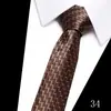Corbata para Hombre para Negocios y Boda, Rayas Jacquard Puntos Flecha Formal Poliéster Seda para Novio y Padrino