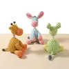 Juguetes de Perro de Peluche Multicolor, Juguetes Chirriantes y Duraderos para Masticar, para Alivio de la Ansiedad y Dentición, 5 Estilos Disponibles
