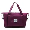 Bolsa de Viagem Dobrável Grande Capacidade Separação Seco e Molhado Bolsa Esportiva Bolsa para Yoga Fitness Bolsa de Viagem Curta Distância Bagagem Leve