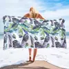 Toalha de Banho de Veludo de Dupla Face Personalizada com Fotos, Cor Pura High-End Fitness Absorvente de Microfibra Impressa de Secagem Rápida Toalha de Praia para Natação