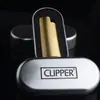 Autêntico Isqueiro CLIPPER Clifford Roda Fogo Aberto Presente Promocional Publicitário Gravação de logo