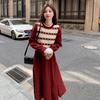 Vestido de Punto Versátil Cómodo de Calidad Mejorada que Reduce la Edad, Adelgazante y Estilizante, Nuevo Estilo Primavera y Otoño 2025