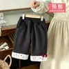 Pantalones de Invierno Felpa Forrados de Pierna Ancha para Niñas Lindos con Lazo y Puños Elásticos en la Cintura Pantalones Largos Pantalones Gruesos Acolchados para Niñas