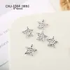 Mini Joias de Liga Metálica Estrela de Cinco Pontas Lua para Nail Art Populares Dourado e Prateado Estéreo DIY Acessórios Pequenos Usáveis para Nail Art