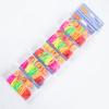 Banda de goma desechable para niños, tarjeta de color negro, banda de goma en capas, cuerda para el cabello, fuerte tracción, cuerda para el cabello de cuero continuo, venta al por mayor