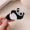 Pinza para el pelo con forma de panda de dibujos animados, bonita pinza para el pelo con forma de media cola de caballo, pinza para el pelo con forma de tiburón, horquilla antideslizante, accesorios para el pelo a la moda