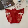 Estilo Balançante ~ Renda Sexy na Cintura Roupa Íntima Feminina Corte Puro Desejo Transparente Tentação Camisa para Encontro Calcinhas