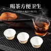 Taza de té Kung Fu desechable, engrosada y aislada, hecha de material de cáscara de arroz, ecológica y fácilmente biodegradable, juego de té de alta gama, taza de tamaño pequeño