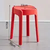 Bancos de plástico engrosados para uso doméstico, apilables, adecuados para mesas de comedor, como sillas de repuesto o como sillas de molino de viento/taburetes de remolino