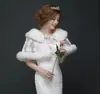 Vestido de novia, chal de lana para boda, cheongsam de invierno, vestido de dama de honor, chal de piel sintética, capa de otoño e invierno