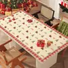 Mantel de silicona, impermeable y a prueba de aceite, mantel sin lavado, rojo de Año Nuevo, mantel para la Fiesta de la Primavera, resistente al calor, mantel para mesa de centro de Navidad