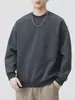 Roupas Masculinas Fengshe / Novo Suéter Retrô Japonês de Primavera e Outono Versátil Design Patchwork Masculino Blusa de Moletom Solta de Manga Longa