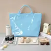 Plataforma independiente Temu nueva bolsa de mano transfronteriza impermeable PVC+lienzo para el trabajo portátil bolso de hombro bolsa de mano
