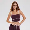 Sutiã Esportivo Transfronteiriço Amazon para Mulheres com Bojos para Fitness e Costas Bonitas à Prova de Impacto Push-Up Pilates Yoga Top Sutiã