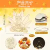 Amazon Halloween Natal Placa Decorativa de Madeira Pendurada TikTok Não Acabado diy Fatia de Madeira Xiyin Decoração de Porta Janela