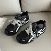 Zapatos de Plataforma con Bloques de Color Retro con Cordones para Mujer, Malla Transpirable, Novedades Primavera/Otoño 2026, Versátiles, Suela Suave, Zapatos Deportivos Cómodos