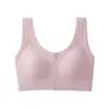 Sujetador deportivo de cremallera frontal para minimizar bustos grandes, absorbente de impactos y anti-caída, talla extra grande para 100 kg más, de secado rápido