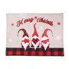 Manteles individuales Navidad Nuevo Navidad Impreso Lino Manteles individuales Transfronterizo Decoración Fiesta Navideña Antimanchas Aislantes Manteles de mesa