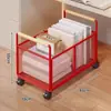 Estante de Almacenamiento para Mochilas Escolares, Caja Móvil de Libros junto a la Mesa, Estante de Almacenamiento para Libros Ilustrados Infantiles, Esencial para el Hogar, Estantería Simple, Atril