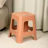 Banqueta Casual, Banqueta Plástica Portátil para Exterior, Espessada para Uso Doméstico, Empilhável, Banqueta Quadrada Simples para Sala de Estar, Cadeira Antiderrapante