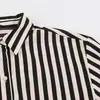 Camisa de Rayas con Cinturón Cosido y Cuello Campana de Manga Larga Nueva para Mujer 2026 Primavera Transfronteriza AliExpress 7047153