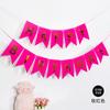 Bandera de cola de golondrina bronceada de feliz cumpleaños en inglés, pancarta decorativa, suministros para arreglos de fiesta, bandera de feliz cumpleaños