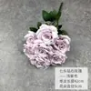 Flores artificiales de rosa de diamante de siete cabezas, flores de boda hechas a mano, flores decorativas artificiales, flores de piso para arreglo de boda, venta al por mayor para fotografía