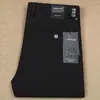 Pantalones de hombre de algodón modal grueso elástico ajustados suaves transpirables para Otoño e Invierno, rectos de cintura media, pantalones casuales de negocios para hombre
