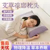 Artículo Caliente de Verano Esterilla Refrescante de Ajenjo Almohada Morada Sueño Cómodo Almohada para Alivio Nasal Herbal Relleno de Ajenjo Cuadrado Sueño Cómodo Protección del Cuello