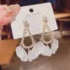 Brincos Super Fada Zircônia Gota d'Água Flor Atacado Únicos de Alta Qualidade para Mulheres Estilo Resort à Beira-Mar Joias de Orelha
