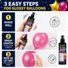 Spray Iluminador de Globos KineShineX Iluminador de Globos de Látex y Foil Ilumina Rápidamente Decoraciones para Bodas y Fiestas